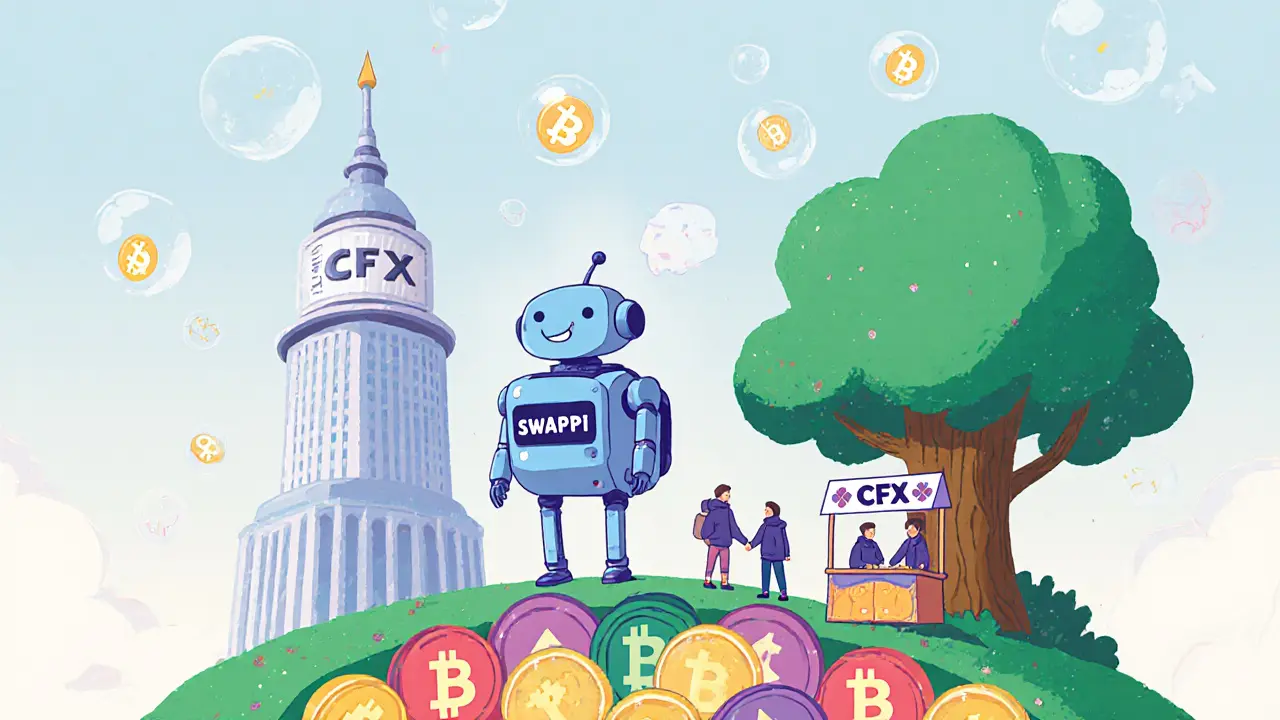 Swappi Crypto Exchange Review: Low Fees, Limited Liquidity on Conflux Network