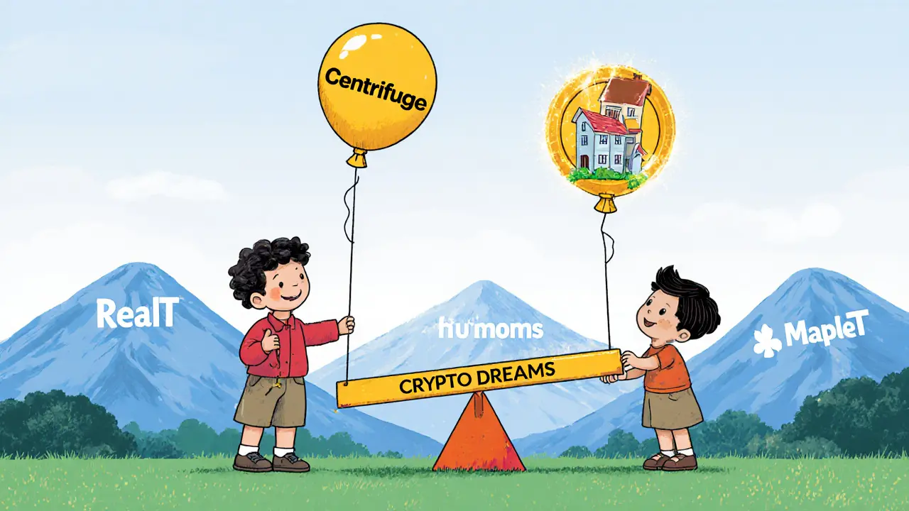 Two children on a seesaw: one with a deflating JOLT balloon, the other with a flying balloon of real assets.